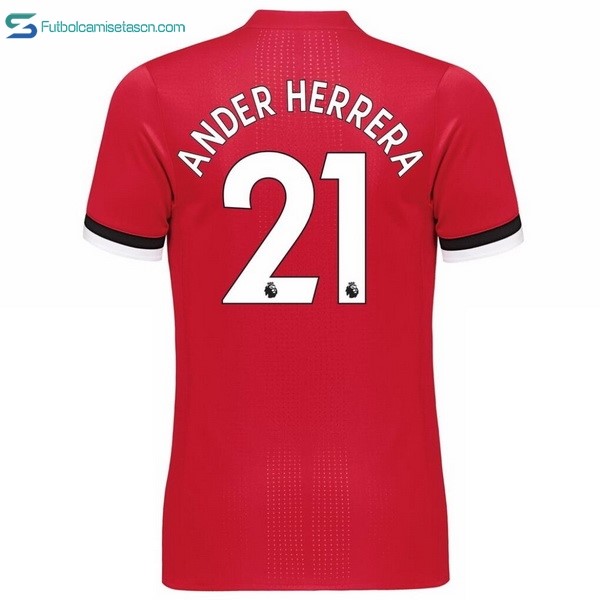 Camiseta Manchester United 1ª Ander Herrera 2017/18